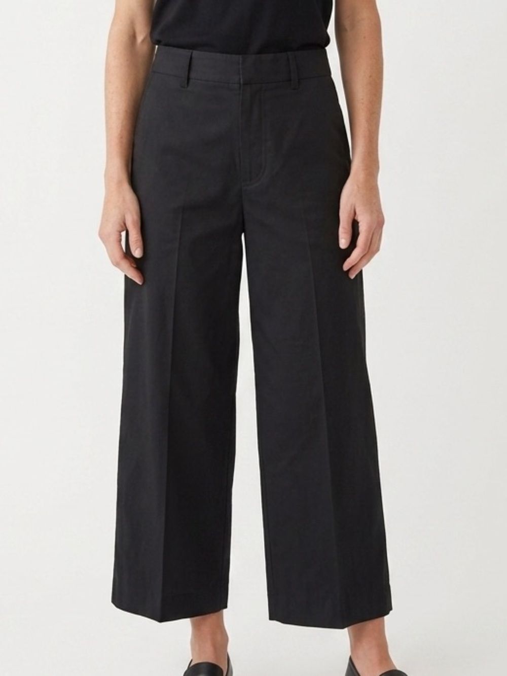 VINCE | Wide Leg Crop Pants Black with Pockets 4